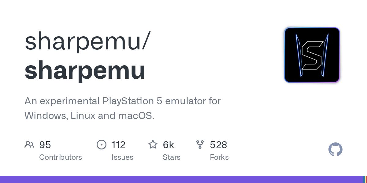 SharpEmu – yangi eksperimental PS5 emulatori 🎮