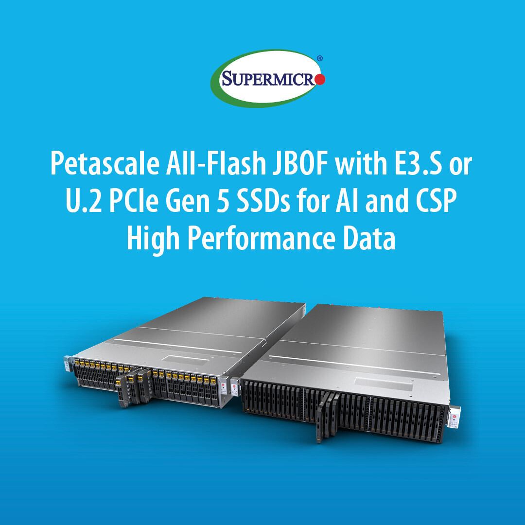 Supermicro sun'iy intellekt uchun yangi xotira tizimini taqdim etdi 🚀