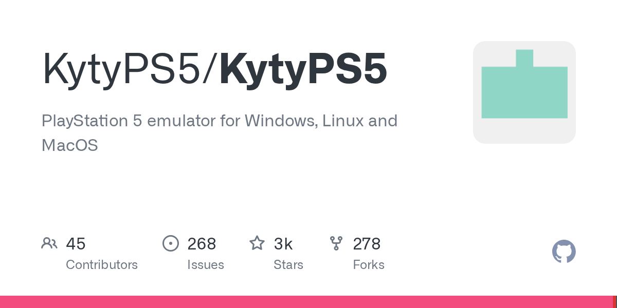 PS5 emulatori: KytyPS5 loyihasi 🎮