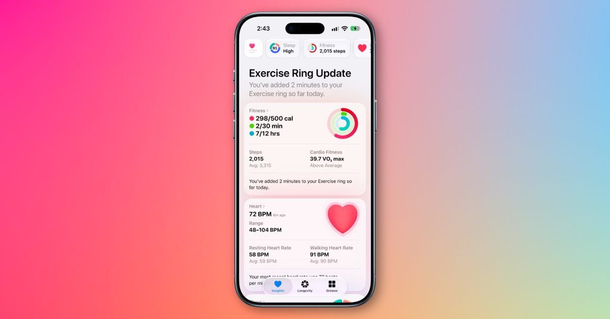 iOS 27.2 beta 4'dan yangi Salomatlik ilovasi olib tashlandi 📱
