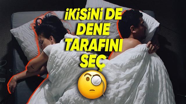 Yotoqning qaysi tomonida uxlaysiz? 🛌